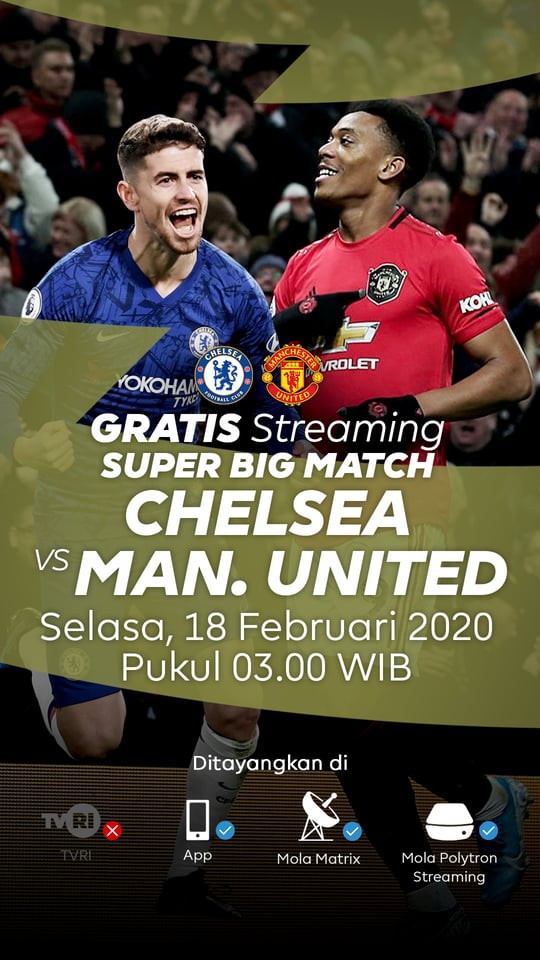 Live Streaming Chelsea vs MU, Liga Inggris