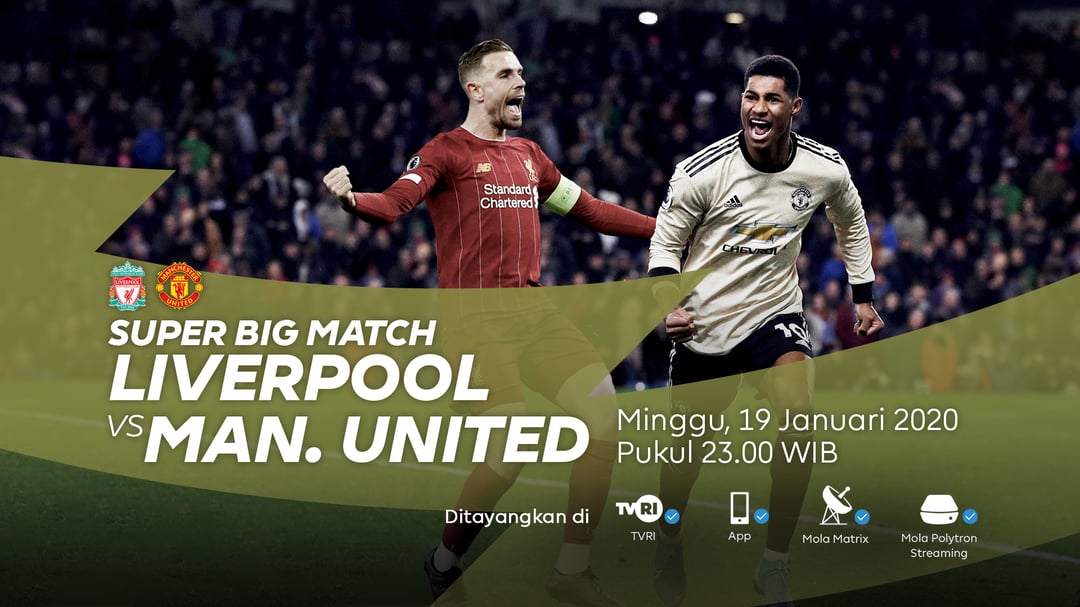 Live streaming Liverpool vs Manchester United Liga Inggris 2020